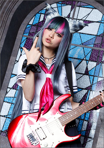 ダンガンロンパ 澪田　唯吹 風 ウィッグ