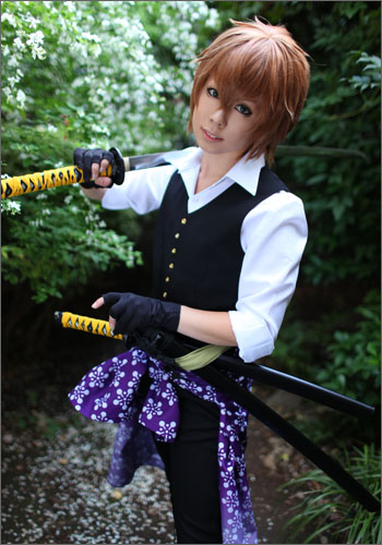 薄桜鬼 藤堂 平助 風 ウィッグ 洋装