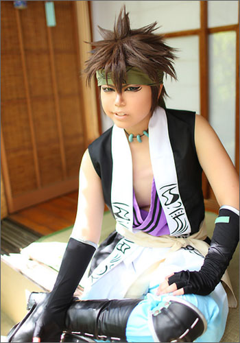 薄桜鬼 永倉 新八 風 ウィッグ 和装