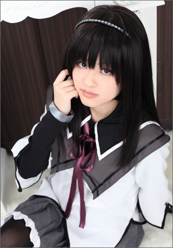 魔法少女 まどか☆マギカ 暁美 ほむら 風 ウィッグ