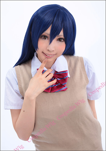 ラブライブ!　園田 海未　風 ウィッグ