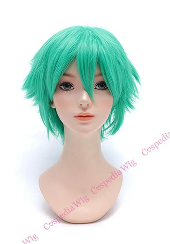 コスプレウィッグオーダーみどりページ コスプレ耐熱ウィッグ 汎用カラー イエローグリーン ショートウィッグ