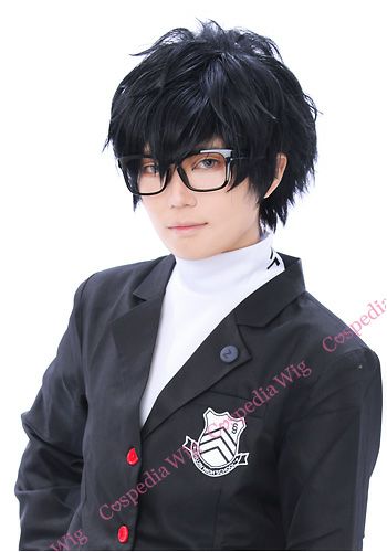 ペルソナ5 主人公(雨宮 蓮) 風 ウィッグ コスプレ キャラウィッグ ペルソナ5 主人公(雨宮蓮) 風 ウィッグ ペルソナ5 風 ウィッグ