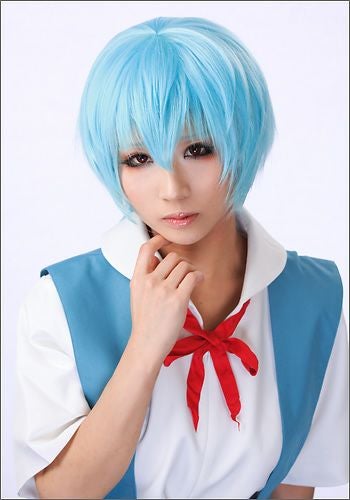 コスプレウィッグ Rei ヱヴァンゲリヲン 新劇場版 綾波 レイ 風 ウィッグ エヴァンゲリヲン