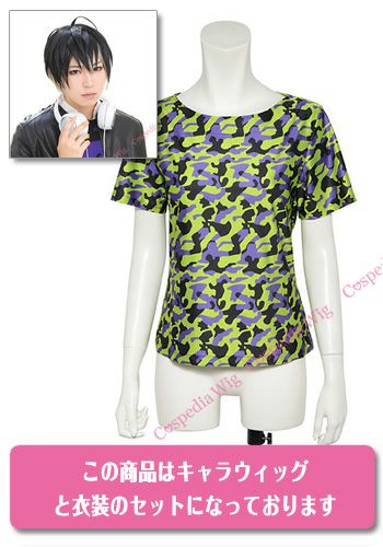 A3! 碓氷真澄 風 プリントTシャツ【ウィッグ+衣装セット】 ウィッグと