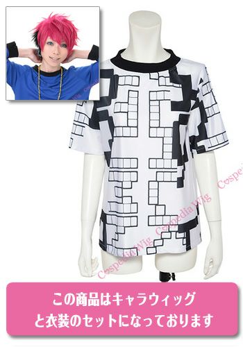 A3! 七尾太一 夏服 風 プリントTシャツ【ウィッグ+衣装セット
